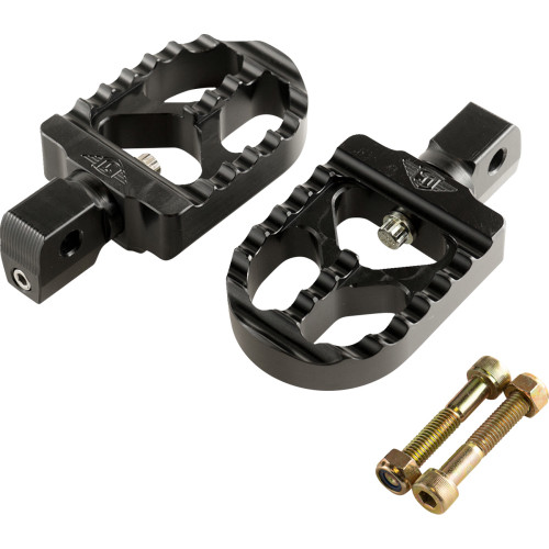 Serrated Footpegs - Black - Short 08-57-8B Serrated Footpegs - Black - Short 08-57-8B