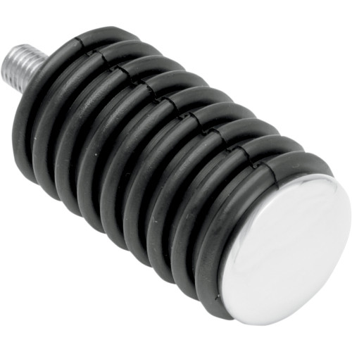 Drag Specialties Shift Pegs - Rubber - Chrome End