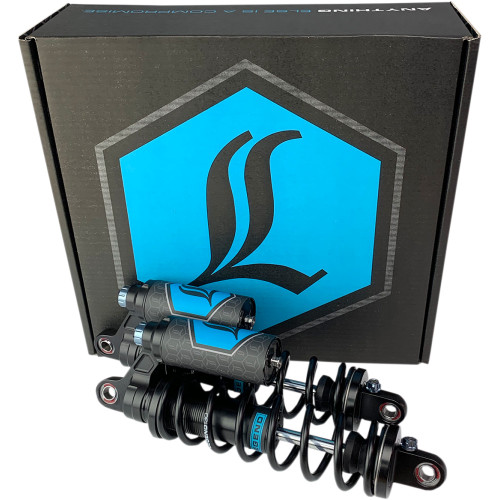Legend Suspension Revo Arc Piggyback Shocks - Heavy Duty - Black - 13" - '04+ Sportster 1310-1895