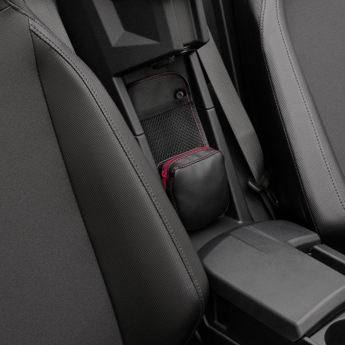 Show Chrome Center Console Kaliber Organizer - Black With Red Zipper H44-3Zred Show Chrome Center Console Kaliber Organizer - Black With Red Zipper H44-3Zred