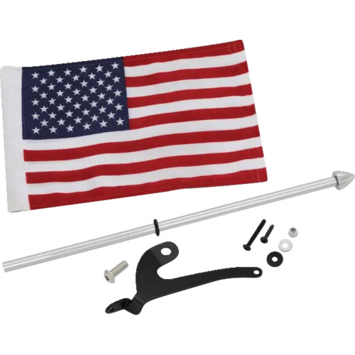 Show Chrome Flag Pole - Left - Chrome - Can-Am Rt/F3 41-210L Show Chrome Flag Pole - Left - Chrome - Can-Am Rt/F3 41-210L