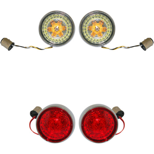 Custom Dynamics Full Bullet Turn Signal Conversion Kit - Chrome Pb-Bcm2-Bb-C