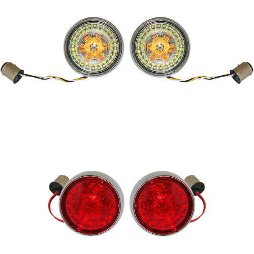 Custom Dynamics Full Bullet Turn Signal Conversion Kit - Chrome Pb-Bcm-Bb-C