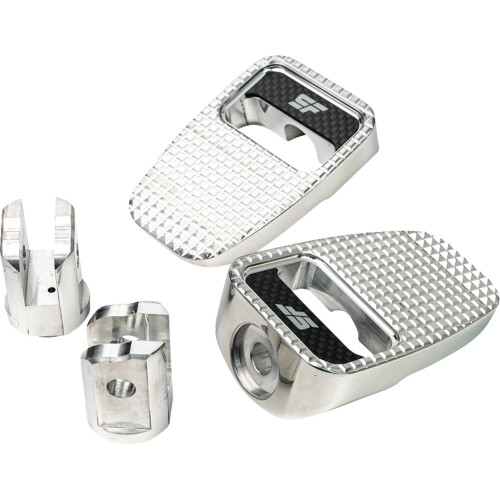 Slyfox Footpegs - Silver Polished - Front Sf-904-01-2