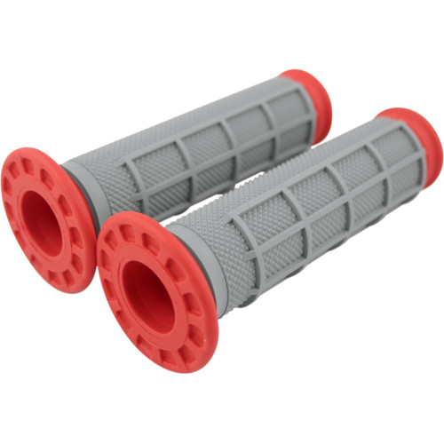 Renthal Grips - Dual Compound - Half Waffle - Atv - Red G169 Renthal Grips - Dual Compound - Half Waffle - Atv - Red G169