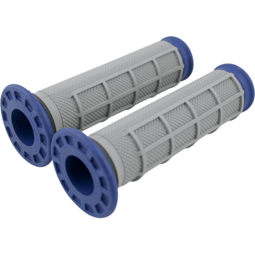 Renthal Grips - Dual Compound - Half Waffle - Atv - Blue G170 Renthal Grips - Dual Compound - Half Waffle - Atv - Blue G170