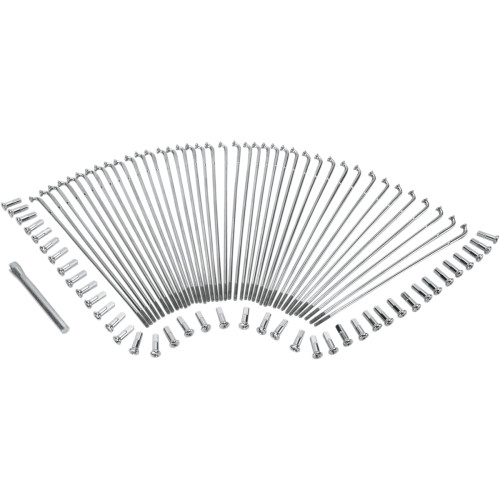 Drag Specialties Spoke Set - Drop Center - Front - Stainless Steel - 19"