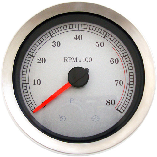 Drag Specialties Tachometer Slvr 04-