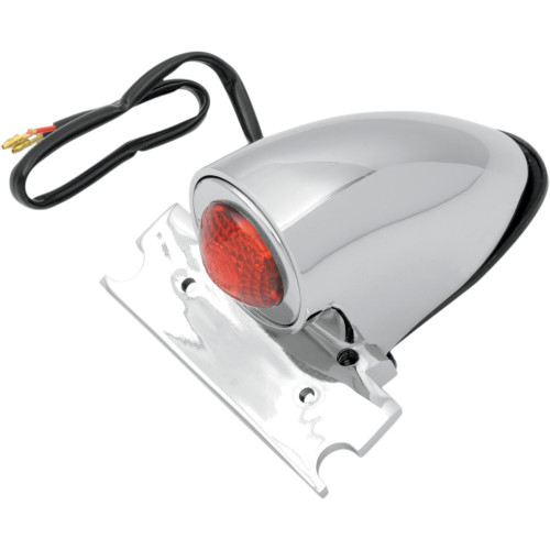 Drag Specialties Taillight - License Plate Mount - Chrome