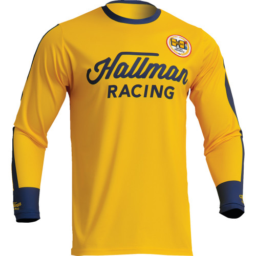 Thor Hallman Differ Roosted Jersey - Lemon/Navy - Small