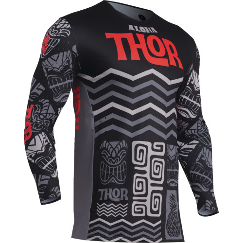 Thor Prime Aloha Jersey - Black/Gray - Large