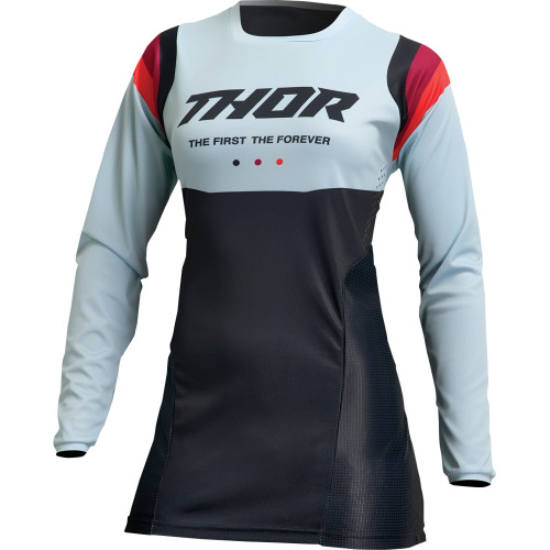Thor Women'S Pulse Rev Jersey - Black/Mint - Medium