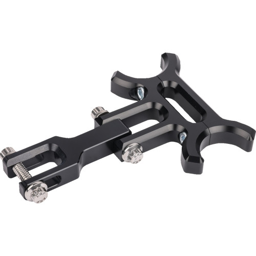 Thrashin Supply Co. Holeshot Riser Gauge Relocation Mounting Bracket - Black Tsc-2215