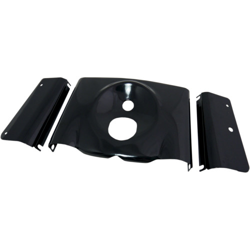 Drag Specialties Fork Tins - Gloss Black - Smooth - '86-'17 Flst - 3-Piece