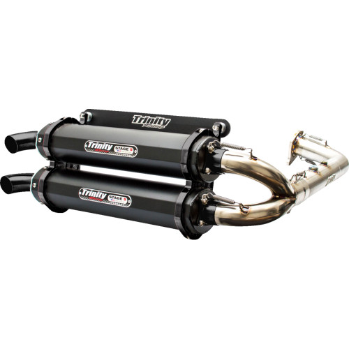 Trinity Racing Stage 5 Dual Exhaust - Cerakote Black Tr-4153D-C2 Trinity Racing Stage 5 Dual Exhaust - Cerakote Black Tr-4153D-C2