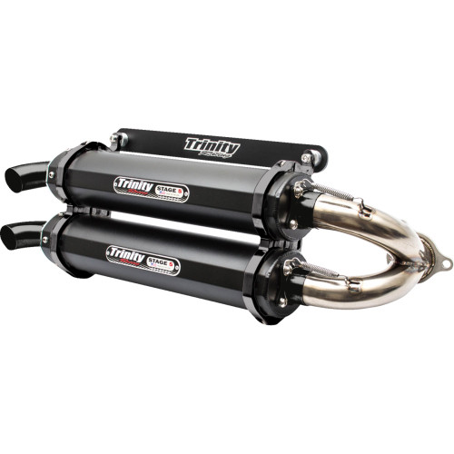 Trinity Racing Stage 5 Slip-On Dual Muffler - Cerakote Black Tr-4152S-C2 Trinity Racing Stage 5 Slip-On Dual Muffler - Cerakote Black Tr-4152S-C2