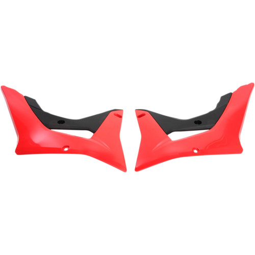 Ufo Radiator Covers - Black/Red Ho04683-999