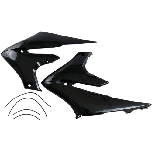 Ufo Radiator Shrouds - Black Ya04858-001