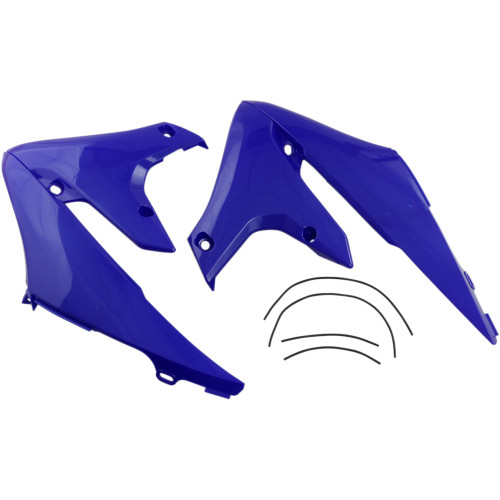 Ufo Radiator Shrouds - Blue Ya04858-089