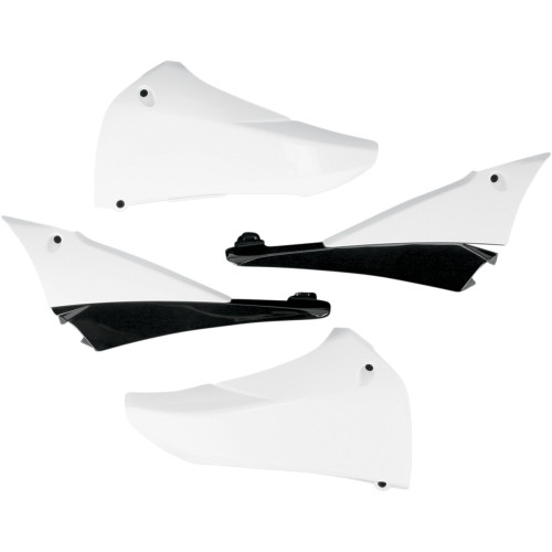Ufo Upper Radiator Shrouds - White/Black Ya04823-046