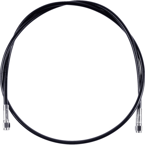Universal Xr Brake Line - 15" - Black W/ Chrome Fittings Ssc0500-15