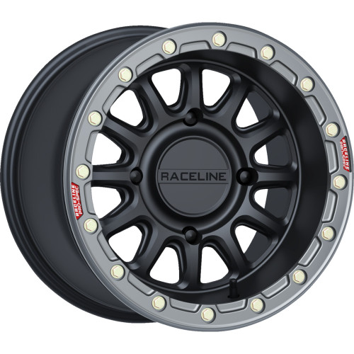 Wheel - Alpha - Front/Rear - Black/With Gun Metal Ring - 15X10 - 4/156 - +10 Mm A14Bg-51056+10 Wheel - Alpha - Front/Rear - Black/With Gun Metal Ring - 15X10 - 4/156 - +10 Mm A14Bg-51056+10