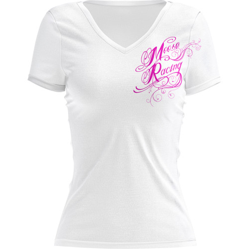 Women'S Flourish Script T-Shirt - White - Large 3031-4290