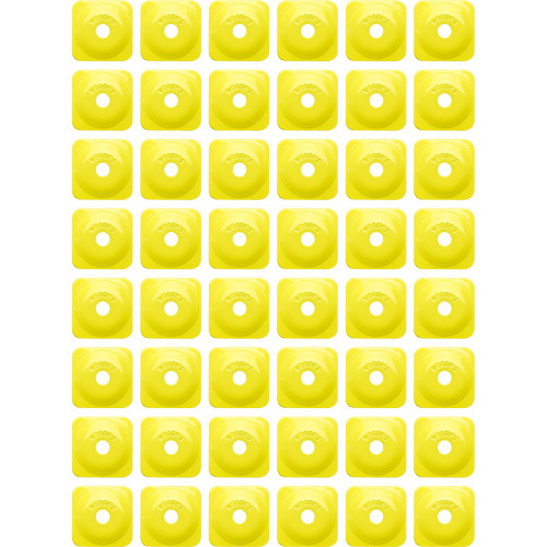Woody'S Support Plates - Hi Vis - Square - 48 Pack Asg-3830-48