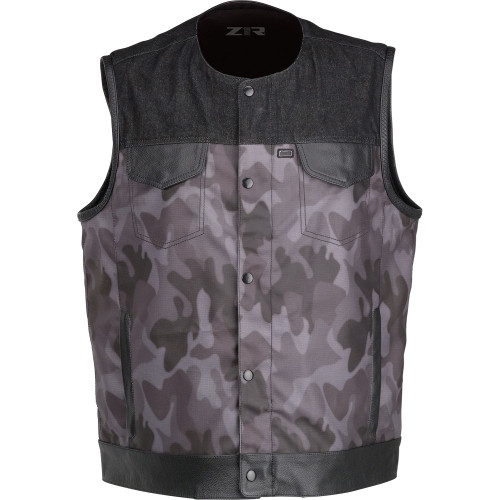 Z1R Nightfire Camo Vest - Black/Gray - 4Xl
