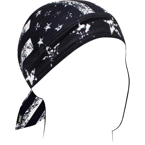 Zan Headgear Flydanna Sportflex - Distressed Flag - Black/White Zl164