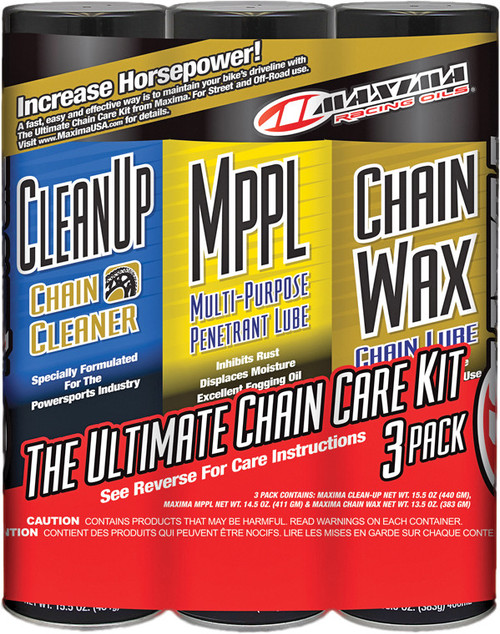 Maxima Ultimate Chain Wax Care Kit 3/Pk 70-749203