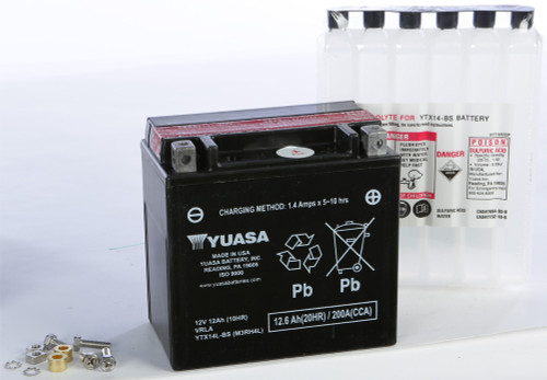Yuasa Battery Ytx14L-Bs Maintenance Free Yuam3Rh4L Yuasa Battery Ytx14L-Bs Maintenance Free Yuam3Rh4L