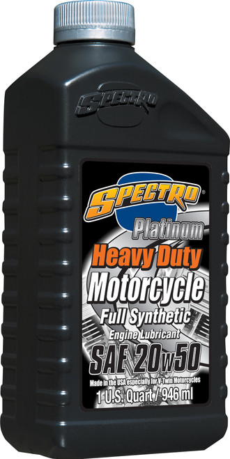 Spectro Platinum M/C Full Syn Hd Oil 20W50 1Qt 310314 Spectro Platinum M/C Full Syn Hd Oil 20W50 1Qt 310314