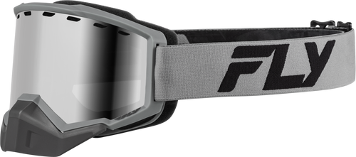 Fly Racing Focus Snow Goggle Silver/Char W/ Silver Mirror/Smoke Lens Flb-24F2 Fly Racing Focus Snow Goggle Silver/Char W/ Silver Mirror/Smoke Lens Flb-24F2