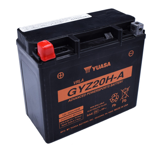 Yuasa Battery Gyz20H-A Sealed Factory Activated Yuam720Gha