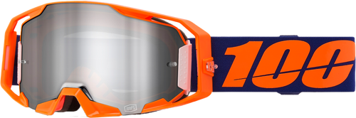 100% Armatic Goggle Neon Org Mirror Silvr Flash 50060-00003 100% Armatic Goggle Neon Org Mirror Silvr Flash 50060-00003