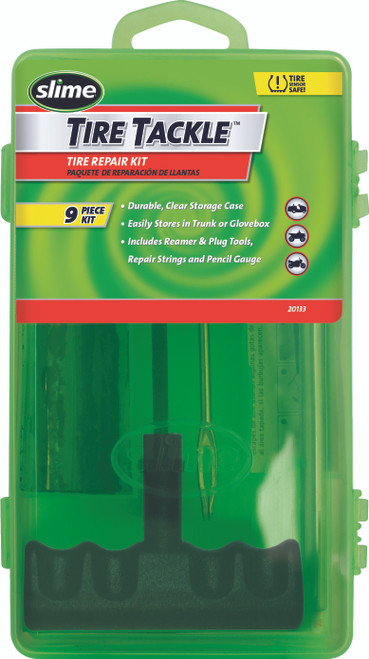 Slime 20133 9/Pc Tire Tackle T-Handle W/Box