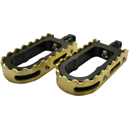 La Choppers Bmx Footpegs - Black/Brass La-7205-02B La Choppers Bmx Footpegs - Black/Brass La-7205-02B