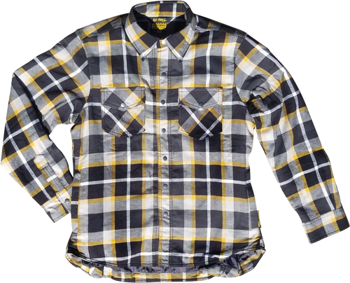 Scorpion Exo Covert Womens Flannel White/Yellow Md 52231-4