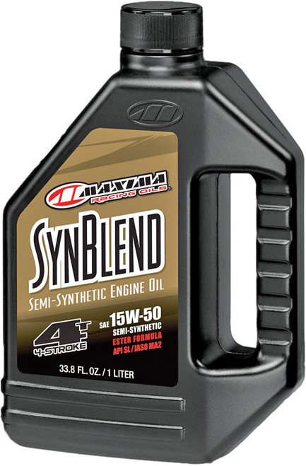 Maxima Synthetic Blend Motor Oil 4T 15W50 1L 12/Case 30-36901B Maxima Synthetic Blend Motor Oil 4T 15W50 1L 12/Case 30-36901B