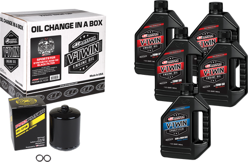 Maxima V-Twin Syn Oil Change Kit Xl Black Filer 90-119015Pb Maxima V-Twin Syn Oil Change Kit Xl Black Filer 90-119015Pb