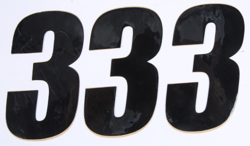D-Cor Number 3 Black 4" 3/Pk 45-24-3 D-Cor Number 3 Black 4" 3/Pk 45-24-3