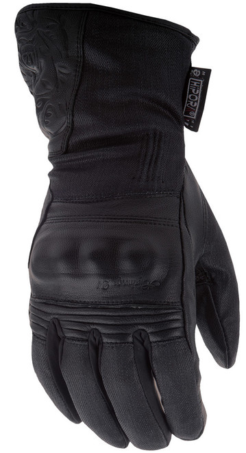 Highway 21 #5884 489-0096~4 Women'S Black Rose Gloves Black Lg