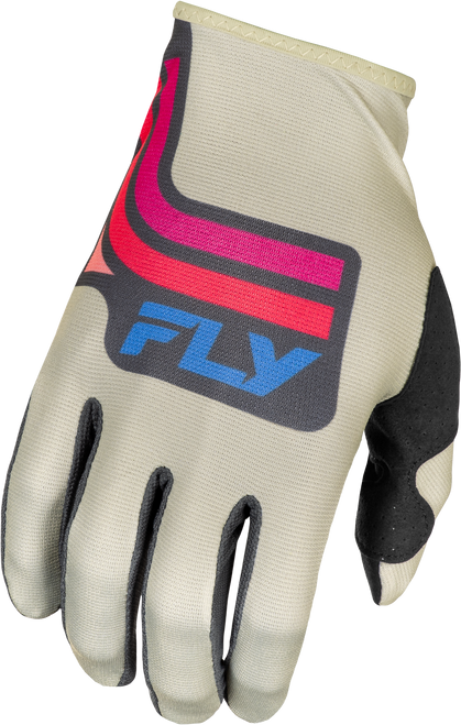 Fly Racing Lite Vice Gloves Light Grey/Pink/Coral Xs 378-714Xs