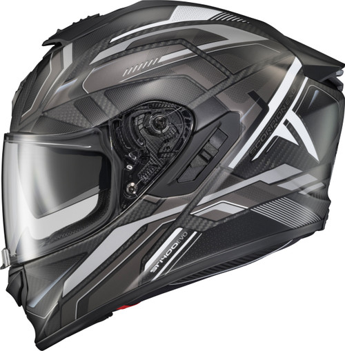 Scorpion Exo 14Ec-1035 Exo-St1400 Evo Carbon Helmet Hex Matte Grey Lg