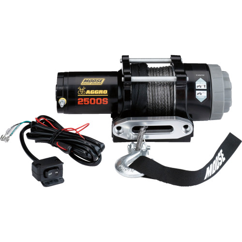 Moose Utility 2500 Lb Winch - Synthetic Rope 104307 Moose Utility 2500 Lb Winch - Synthetic Rope 104307