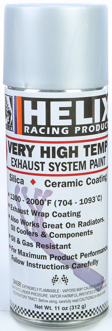 Helix Very High Temp Exhaust System Paint Flat Aluminum 11Oz 165-1170