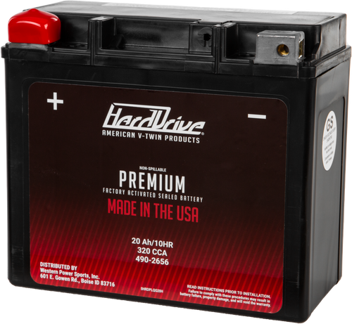 Harddrive Hrdm72Rgh Premium Battery Gyz20H / Ytx20H Cca 320