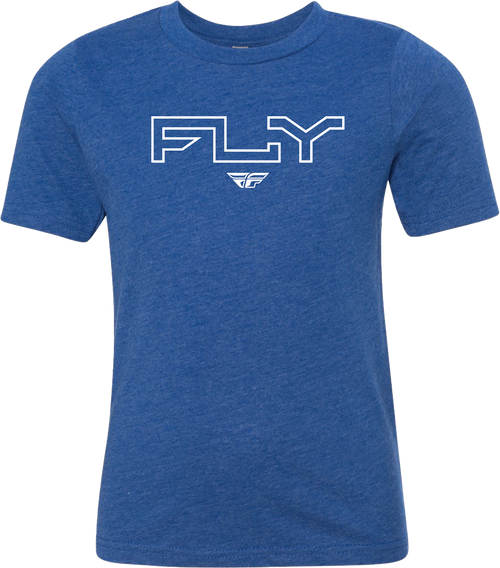 Fly Racing Youth Fly Edge Tee Royal Blue Yl 354-0310Yl