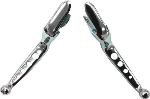 Harddrive 4 Hole Lever Set Chrome Softail 15-17 Cable 053576 Harddrive 4 Hole Lever Set Chrome Softail 15-17 Cable 053576